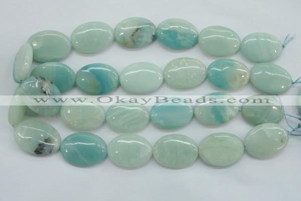 CAM665 15.5 inches 22*30mm oval amazonite gemstone beads