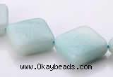 CAM71 6*16*16mm rhombic natural amazonite beads Wholesale