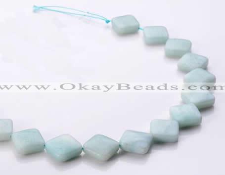 CAM71 6*16*16mm rhombic natural amazonite beads Wholesale