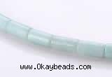 CAM75 4*8mm column natural amazonite gemstone beads wholesale