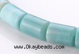 CAM76 13*15mm natural amazonite column gemstone beads Wholesale