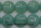 CAM917 15.5 inches 16mm flat round amazonite gemstone beads wholesale