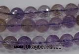 CAN10 15.5 inches 10mm faceted round natural ametrine gemstone beads