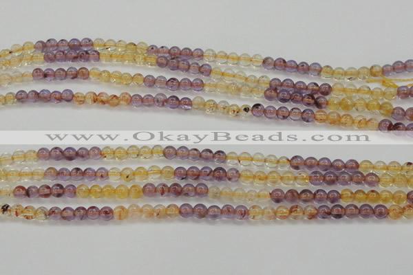 CAN101 15.5 inches 4mm round ametrine beads wholesale