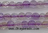 CAN105 15.5 inches 3.5mm faceted round ametrine gemstone beads