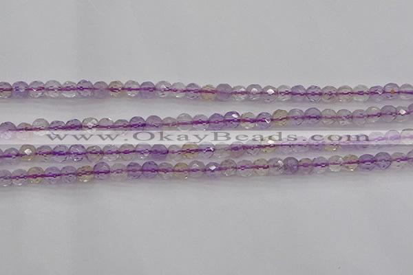 CAN105 15.5 inches 3.5mm faceted round ametrine gemstone beads