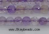 CAN106 15.5 inches 4.5mm faceted round ametrine gemstone beads