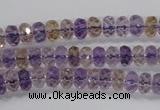 CAN15 15.5 inches 4*6mm faceted rondelle natural ametrine beads