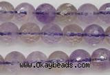 CAN152 15.5 inches 8mm faceted round natural ametrine beads