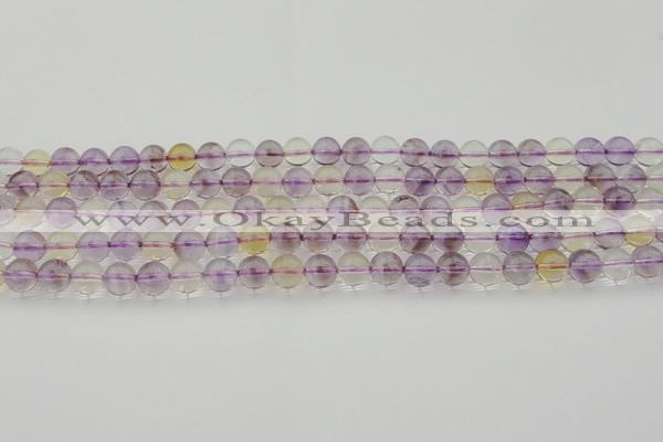 CAN167 15.5 inches 8mm round natural ametrine beads wholesale