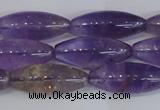 CAN178 15.5 inches 12*30mm rice natural ametrine gemstone beads