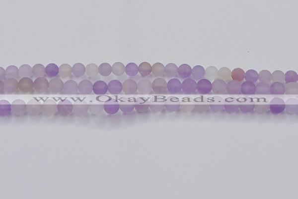 CAN202 15.5 inches 8mm round matte ametrine beads wholesale