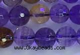 CAN225 15.5 inches 7mm faceted round ametrine beads wholesale