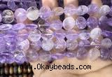 CAN233 15.5 inches 12mm faceted coin ametrine beads wholesale