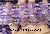 CAN235 15.5 inches 8*12mm faceted oval ametrine beads wholesale