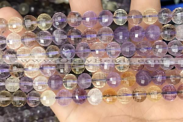 CAN253 15.5 inches 8mm pumpkin ametrine gemstone beads