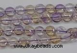 CAN40 15.5 inches 10mm flat round natural ametrine gemstone beads