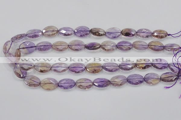 CAN56 15.5 inches 12*16mm faceted oval natural ametrine beads