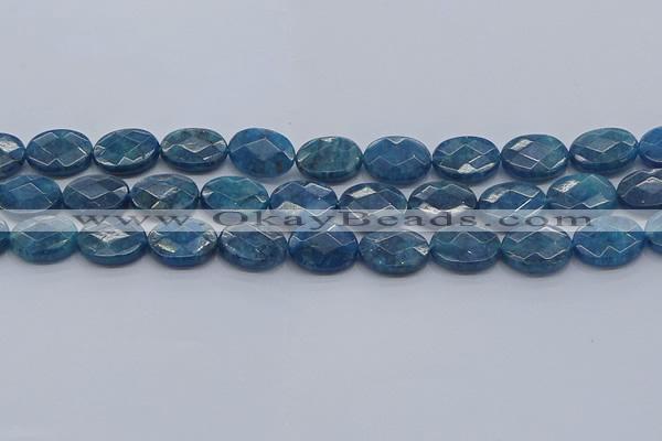 CAP391 15.5 inches 12*16mm faceted oval apatite gemstone beads