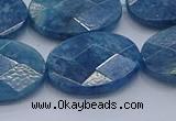 CAP394 15.5 inches 18*25mm faceted oval apatite gemstone beads