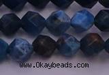 CAP562 15.5 inches 8mm faceted nuggets apatite gemstone beads