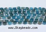 CAP700 15.5 inches 6*8mm faceted oval apatite beads