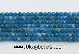 CAP705 15.5 inches 6mm faceted round apatite gemstone beads wholesale