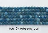 CAP706 15.5 inches 8mm faceted round apatite gemstone beads wholesale