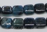 CAP72 15.5 inches 12*12mm square dyed apatite gemstone beads wholesale