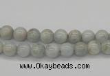 CAQ101 15.5 inches 6mm round AB grade natural aquamarine beads