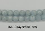 CAQ107 15.5 inches 4mm round A grade natural aquamarine beads