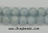 CAQ109 15.5 inches 8mm round A grade natural aquamarine beads