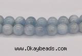 CAQ114 15.5 inches 4mm round AA grade natural aquamarine beads