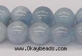 CAQ119 15.5 inches 14mm round AA grade natural aquamarine beads