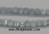 CAQ133 15.5 inches 6*6mm lantern natural aquamarine beads