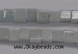 CAQ140 15.5 inches 8*8mm cube natural aquamarine beads wholesale