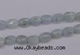 CAQ141 15.5 inches 6*8mm oval natural aquamarine beads wholesale