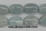 CAQ144 15.5 inches 13*18mm oval natural aquamarine beads wholesale