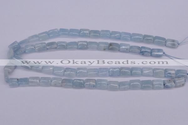 CAQ153 15.5 inches 10*12mm rectangle natural aquamarine beads