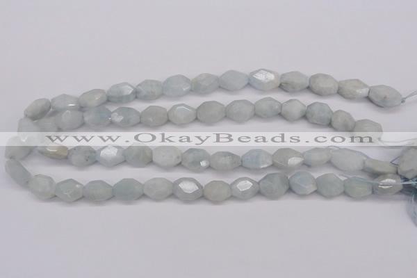 CAQ158 15.5 inches 12*14mm octagonal natural aquamarine beads