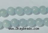 CAQ202 15.5 inches 10mm round natural aquamarine beads wholesale