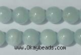 CAQ203 15.5 inches 12mm round natural aquamarine beads wholesale