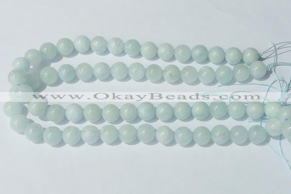 CAQ204 15.5 inches 13mm round natural aquamarine beads wholesale