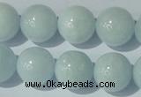 CAQ206 15.5 inches 16mm round natural aquamarine beads wholesale