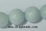 CAQ207 15.5 inches 18mm round natural aquamarine beads wholesale