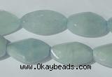 CAQ213 15.5 inches 14*22mm twisted natural aquamarine beads