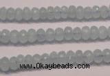 CAQ305 15.5 inches 4*7mm faceted rondelle natural aquamarine beads