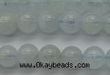 CAQ501 15.5 inches 6mm round natural aquamarine beads