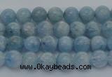 CAQ509 15.5 inches 6mm round A+ grade natural aquamarine beads