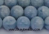 CAQ513 15.5 inches 12mm round A+ grade natural aquamarine beads